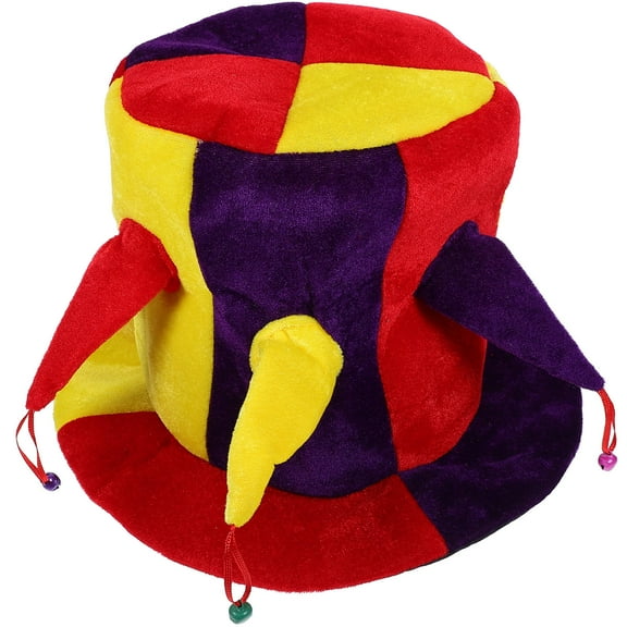 IMIKEYA Funny Clown Hat Comfortable Cloth Mardi Gras Hat for Costume Parties