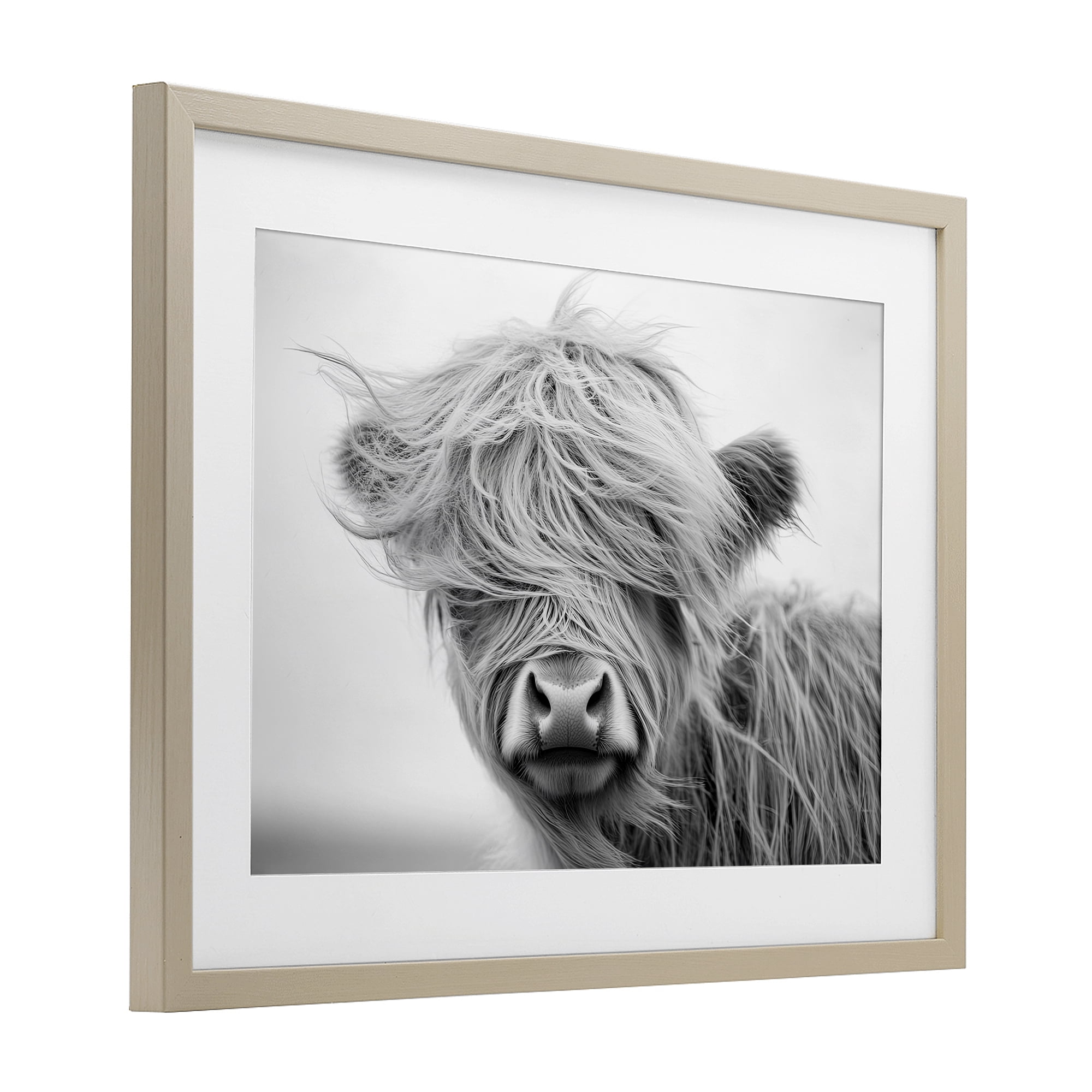 Stupell Industries Easy Breezy Cattle Birch Framed Print Under Glass, design by Tina LeCour