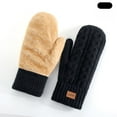 thumbnail image 2 of Hellosay Womens Winter Gloves Knit Thermal Warm Fleece Lined Christmas Gifts Black, 2 of 6
