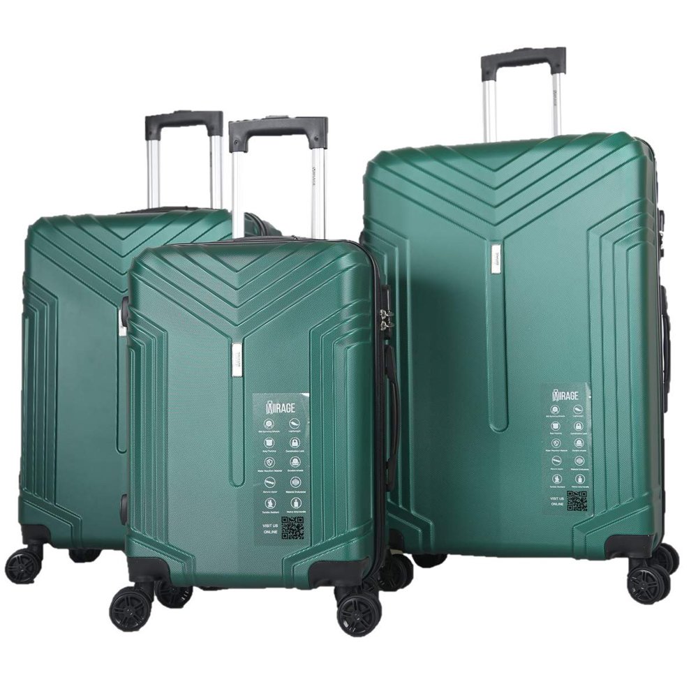 Mirage Luggage Mirage King Hardside 360 Spinner 3 Piece Luggage Set
