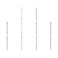 thumbnail image 1 of 10 pares de palillos chinos vajilla de acero inoxidable palitos de comida antideslizantes plateados, 1 of 6