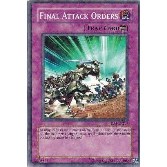 YuGiOh Dark Revelation 1 Common Final Attack Orders DR1-EN207