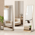 thumbnail image 7 of 16"x59" Mirror Full Length, Body Wall Mirrors with Shatter-Proof Glass, Floor Standing, Hanging or Leaning, Tall Mirror with Stand Aluminum Alloy Frame for Bedroom Cloakroom, 7 of 7