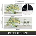 thumbnail image 5 of Lemon Kitchen Mat Set of 2,Spring Summer Lemon Colorful Kitchen Rugs and Mats Non Skid Washable,Farmhouse Kitchen Runner Rugs with Rubber Backing (17"x48"+17"x30"), 5 of 6