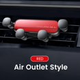thumbnail image 1 of Olaf-soporte de coche Gravity para teléfono, montaje de Clip de ventilación de aire, soporte para teléfono celular, GPS, para iPhone 14, Xiaomi, Samsung"XC-S02 Red" Fivean Soporte para teléfono de coche, 1 of 2