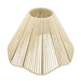 thumbnail image 4 of Pantalla de lámpara de techo estilo bohemio, cubierta para lámpara de bricolaje, accesorios de iluminación a prueba de polvo, decoración rústica Beige, 4 of 8