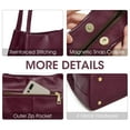 thumbnail image 5 of Kattee Leather Purses and Handbags for Women, Soft Genuine Leather Shoulder Hobo Bags with Top Magnetic Snap Closure, 5 of 7
