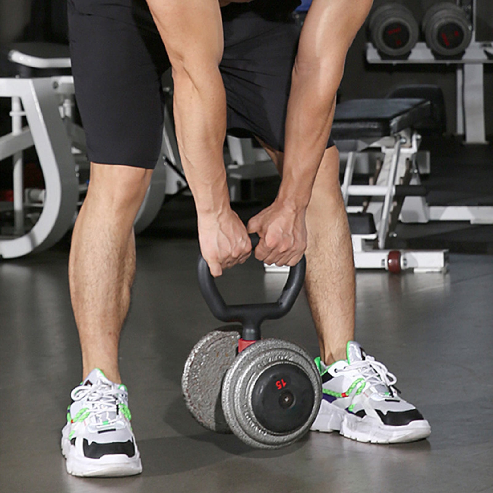 Kettlebell Rotating Handle Portable Kettlebell Adapter Weight Grip Handle Attachment Dumbbell To Kettlebell Converter