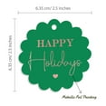 thumbnail image 6 of Inkdotpot Rose Gold Foil Paper Hang Tags Happy Holiday Favor Tags 100 Pieces, 6 of 7