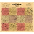 thumbnail image 3 of Peterson 16x15 Black Modern Framed Museum Art Print Titled - Watonwan County Minnesota - Peterson 1898, 3 of 5