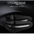 thumbnail image 4 of Rojo 2 protectores de manos universales para motocicleta con luz LED Protector de manillar de motocicleta, 4 of 5