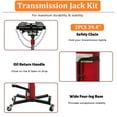 thumbnail image 5 of Telyswee Transmission Jack, 0.6Ton/1322lbs Hydraulic Telescopic Transmission Jack, 2-Stage Floor-Standing Transmission Jack, with Foot Pedal, 360° Swivel Wheel, Garage/Workshop/Car Lift, 5 of 6