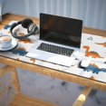 thumbnail image 3 of Long Mouse Pads for Desk,White Dinosaurs Geometric Plants Pattern Desk Mats on Top Of Desks, Desk Mouse Pad Extra Large with 3mm Non-Slip Base and Stitched Edge for Gaming,Office,Work,Home 35.4"x15.7", 3 of 6