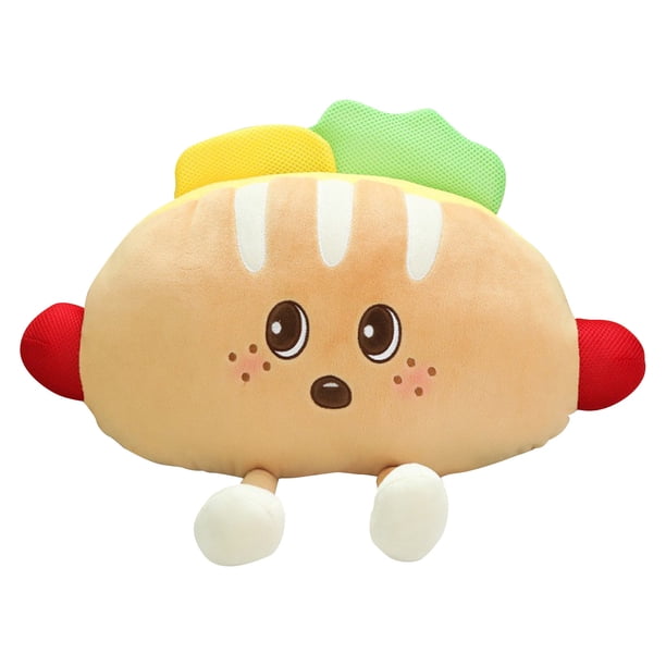 Hot Dog Stuffed Animals Toy, Hot Dog Keychain Plush Toys Doll, Hot Dog Cute Plushies, Hot Dog Stuffed Toys Bedtime Friend Christmas Gifts for Girls Boys Kids Children