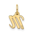 thumbnail image 3 of 10k Small Script Initial M Charm, 3 of 4