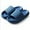 Blue, variant on Luxtrada Pillow Slippers Non-Slip Lightweight Open Toe Slippers, Thick Sole Black
