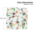 thumbnail image 3 of Pofeuu Pretty Floral With Leaves Print Leather Coasters Set of 6, Round Cups Mugs Mat Pad for Home Kitchen Heat Resistant Drink Coasters,Square, 3 of 7