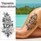 thumbnail image 2 of Tatuajes Falsos Calcomanías 6 Piezas Desechable Impermeable para Cara Cuerpo Mano, 2 of 9