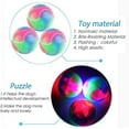 thumbnail image 5 of XTEILC 4 pcs Light Up Dog Balls Flashing Elastic Ball Glow BallGlow in The Dark Interactive Pet Toys for Puppy, Cats, Dogs, 5 of 6