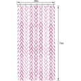 thumbnail image 2 of Pink Stall Small Boho Half Size Dorm Shower Curtain 36x72 Inch Girl Girly Chevron Herringbone Geometric RV Single Narrow Tiny Walkin Stand Up Decor Fabric Bathroom Set Polyester Waterproof, 2 of 6