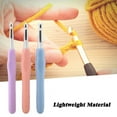 thumbnail image 4 of 19-Piece Multicolor TRP Handle Aluminum Hook Needle Set for Handcraft Knitting and Crochet, 4 of 8