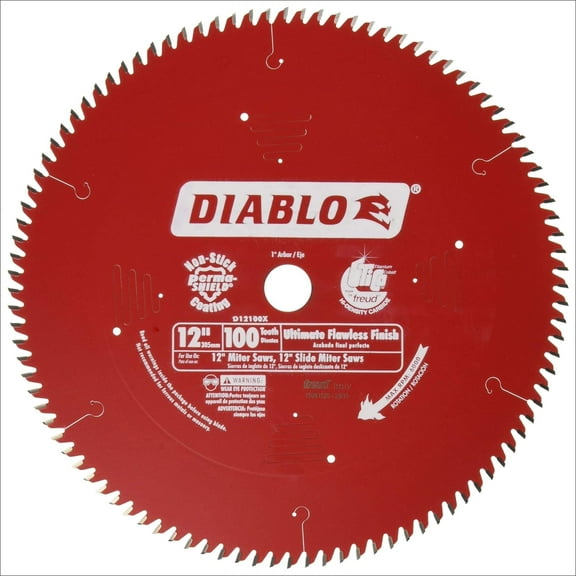 Diablo D12100X 12-Inch 100 Tpi Fine Finish Circular Saw Blade