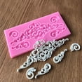thumbnail image 3 of 3D Relief Flower Silicone Fondant Mold Chocolate Cake Border Decoration Mould, 3 of 4