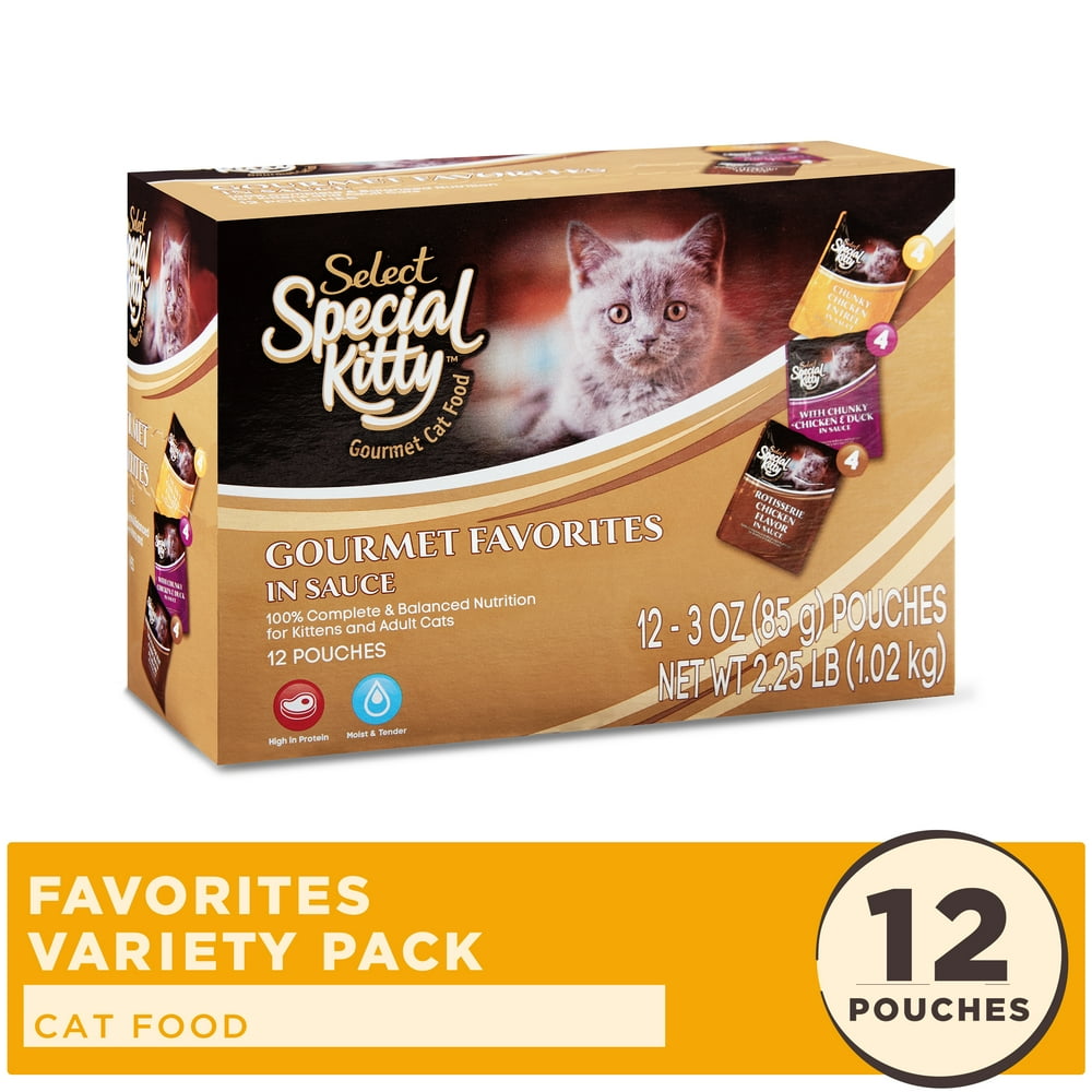 (12 Pack) Select Special Kitty Gourmet Favorites in Sauce Variety Pack