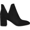 thumbnail image 2 of Women's Journee Collection Gwenn Heeled Ankle Bootie Black Faux Suede 6 M, 2 of 4