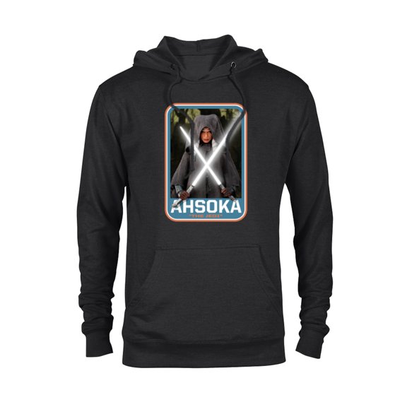 Star Wars The Mandalorian Ahsoka Tano Twin Lightsabers - Pullover Hoodie for Adults - Customized-Black