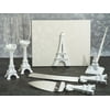 Elegant white Paris collection 7 pc accessory set