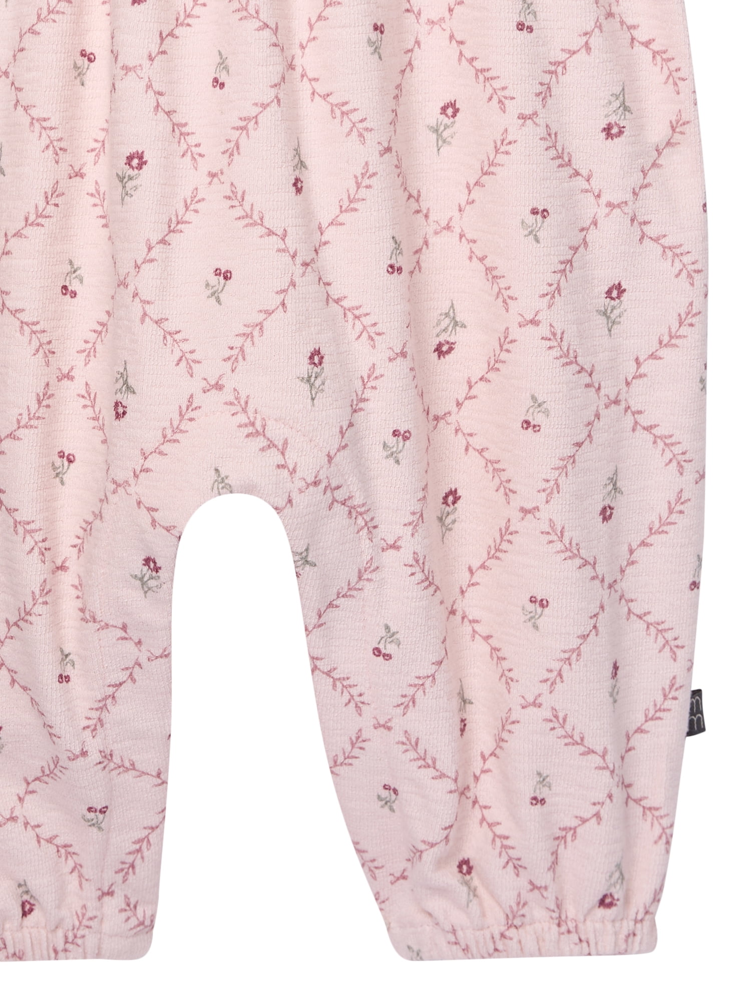 Modern Moments by Gerber baby Girl Long Leg Romper with Ruffle Detail, Sizes 0/3 Months - 24 Months