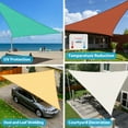 thumbnail image 6 of Jane Stone Sun Shade Sail Canopy 4'X4'X4'Customized Triangle Shade Cloth Canopy Tent for Outdoor UV Protection，Turquoise, 6 of 6
