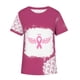 thumbnail image 4 of Blusa de manga corta con estampado de cuello redondo informal para mujer a la moda, Tops de verano Pompotops hkajfhjk457153, 4 of 5