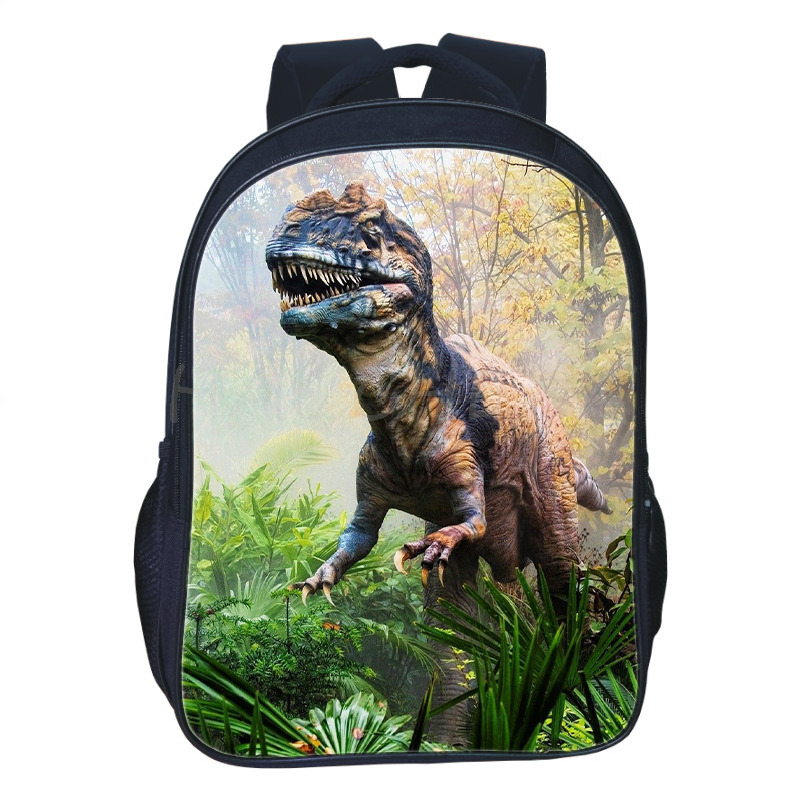 14 16 Inch Jurassic Park 3D Printing Children School Bags Orthopedic Backpack Kids Boys Girls Mochila Infantil Cartoon Bags style 7