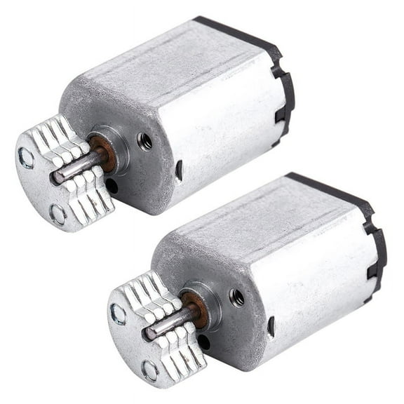 2X DC1.5V-9V 0.08A 3200RPM Output Speed Micro-Vibrating Motor, 18X15X12mm Silver