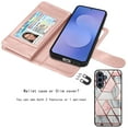 thumbnail image 4 of For Samsung Galaxy S25 FE Case Wallet with Card Holder, Lanyard and Kickstand for Women Men, Ebizware Magnetic Flip Detachable PU Leather Wallet Phone Case Cover for Samsung Galaxy S25 FE - Marble, 4 of 7