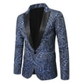 thumbnail image 6 of Mens Jackets Blazer Button Formal Wedding Dressing Suits Solid Color Casual Suit Jacket Coats for Men, 6 of 6