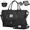 Black, variant on Weekender Overnight Bag for Women, Travel Duffel with Shoe & Wet Pockets, Includes Toiletry Bag, Ideal as Hospital or Personal Item Bag, Pink