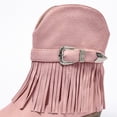 thumbnail image 5 of Ecetana Cowboy Boots for Women Mid Calf Cowgirl Boots with Fringe Round Toe Western Boot Chunky Low Heel Shoes, 5 of 6