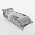thumbnail image 2 of Ambesonne Music Bedding Set 3 Pcs, Sketchy DJ Headphones, Twin, Black White, 2 of 2