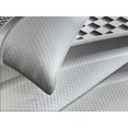 thumbnail image 4 of Ambesonne Geometric Quilted Bedspread Set 3 Pcs, Square Shaped Grids, King Size, Grey, 4 of 5