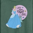 thumbnail image 3 of Disney Princess - Late For My Ball - Women's Lightweight French Terry Long Sleeve Shirt, 3 of 5