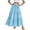 Light Blue, variant on Womens Ruffles Skirts Pleated High Waist Fluffy Maxi Skirt Mesh Fashion Dress Long Party Skirt