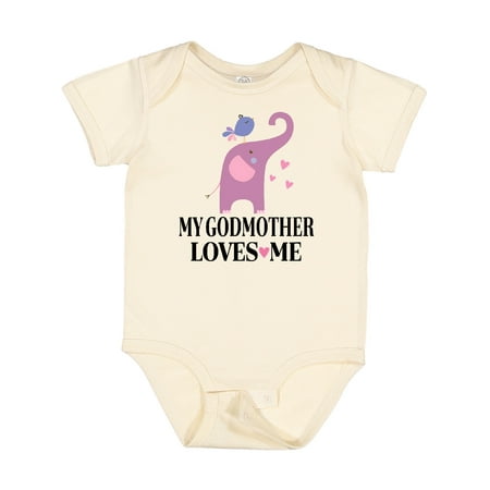

Inktastic My Godmother Loves Me Goddaughter Gift Baby Girl Bodysuit