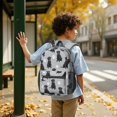 thumbnail image 6 of Labrador Retriever and Dog Paw Print 17" School Backpacks for Teens,Waterproof Oxford Fabric,S-Shape Padded Straps for School,Travel,Hiking,Camping, 6 of 6