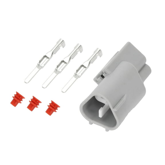 Unique Bargains 3 Pin Headlight Fog Lamp Connector Plug Waterproof Male Wire Terminal Connector for Toyota 1 Set