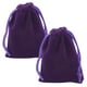 thumbnail image 1 of Bolsas con cordón para joyería MiniVelvPurple 2Pzas Morado 7.2x9cm Terciopelo Bolsa Organza., 1 of 2