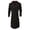 Black, variant on Uikmnh Plus Size Fall Winter Woolen Long Coat Thickened Double Trench Anorak
