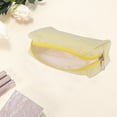 thumbnail image 3 of Unique Bargains 1 Pc Lady Portable Rectangle Makeup Bag for Vacation Yellow Polyester, 3 of 6